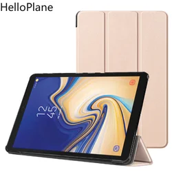 For Samsung Galaxy Tab A 2018 10.5 A Advanced 2 T590 T595 SM-T590 Tablet Case Custer Fold Stand Bracket Flip Leather Cover
