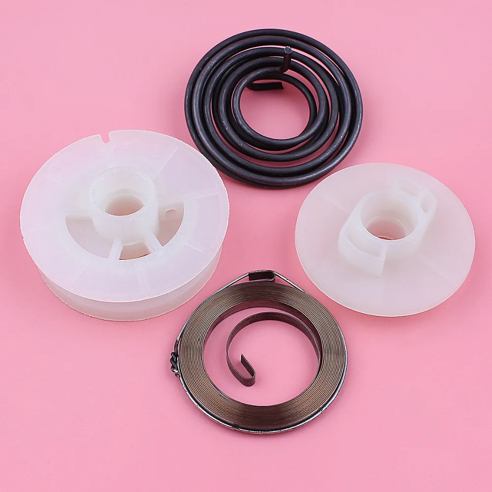 Recoil Rewind Starter Driver Pulley Spring Kit For Husqvarna 128LD 128C 128CD 128R Gas Line Lawn Trimmer Edger Brush Cutter Part