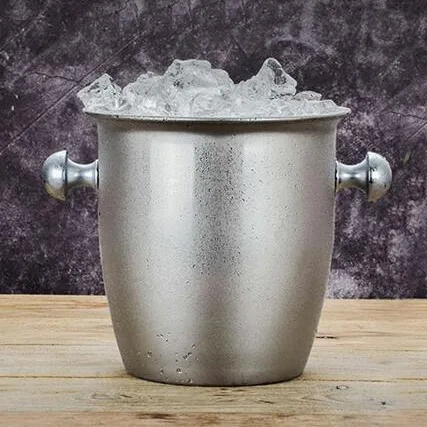 2L/5L Bar tools stainless steel thick ice bucket with ears Rum beer large champagne metal ice bucket