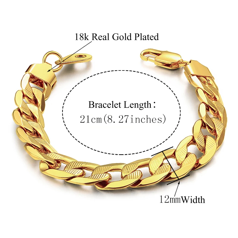 Men Women\'s Dubai Jewelry Sets Gold Color Stainless Steel Necklace Bracelet Set Hiphop Curb Cuban Thick Chain Wholesale Jewelry