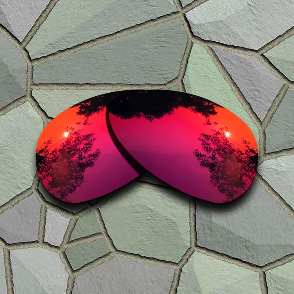 Grey Black&Violet Red Anti-scratch Polarized Replacement Lenses for Oakley Crosshair S