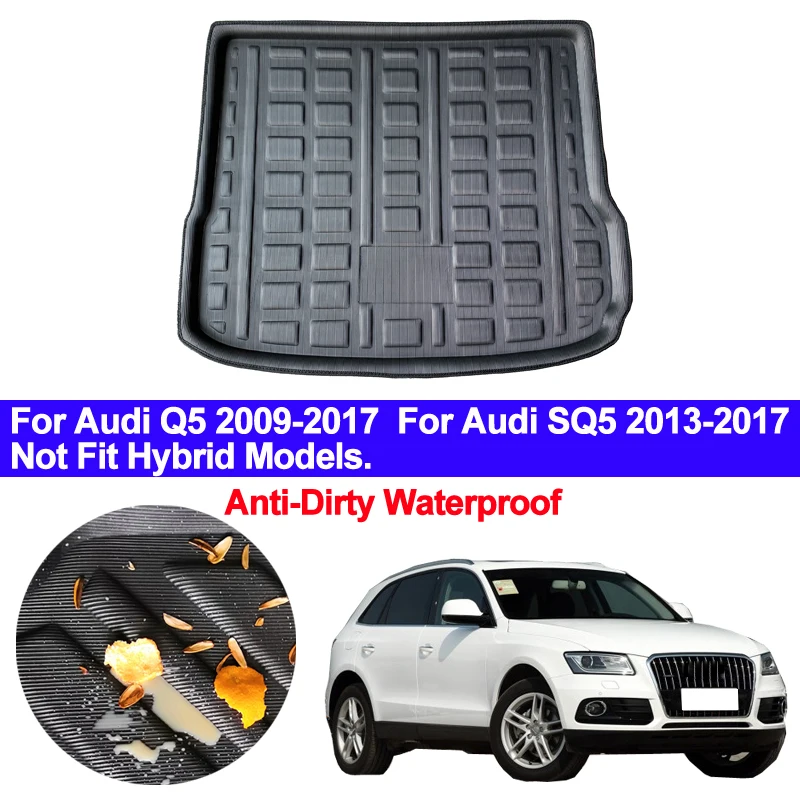 Car Rear Trunk Mat Cargo Tray Boot Liner Carpet Protector Floor For AUDI Q5 2009 2010 2011 - 2017 SQ5 2013 2014 2015 2016 2017