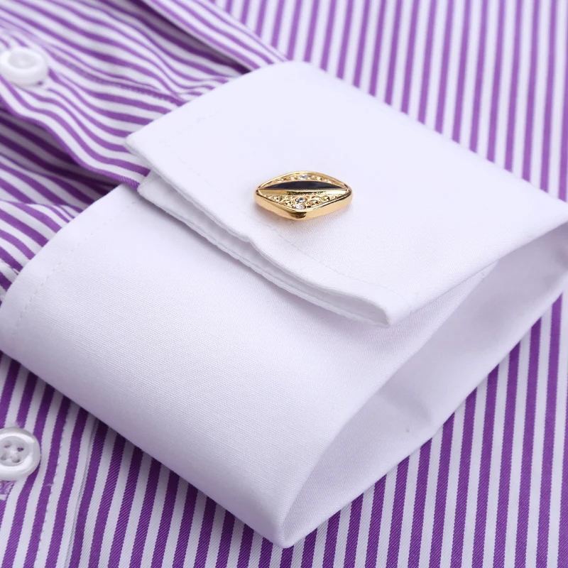 Nieuwe Mannen Klassieke Franse Manchetknopen Shirt Merk Formele Shirts Voor Mannen Lange Mouw Overhemd Mannen Camisa Masculina