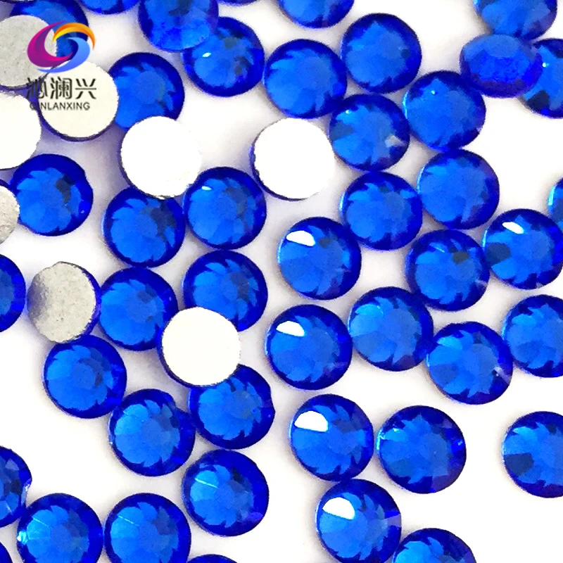 

SS3-SS34 Royalblue Color Non HotFix Flatback Top-level Glass Crystal 3D Nail Art Rhinestone Diy Decorations MPBL