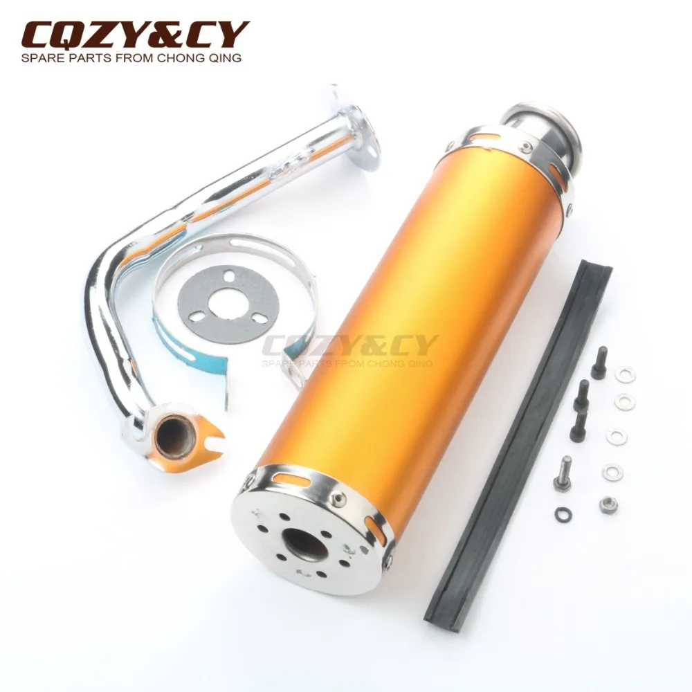 

Scooter high performance exhaust pipe for Adly Silver Fox 50 AirTech Super Sonic TB 50 Thunder bike Vanguard 50cc 2 stroke AC