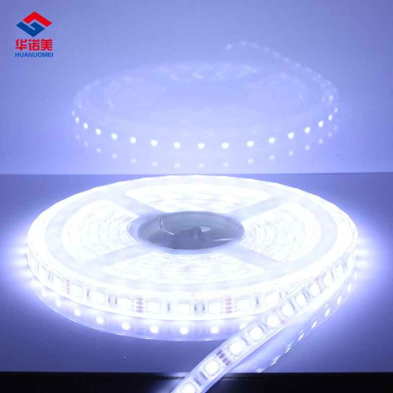 Waterproof Cold White Flexible LED Strip 5050 SMD LED 12V Tape Light 5M 60LEDs/m RGB Red Green Blue Yellow RGB