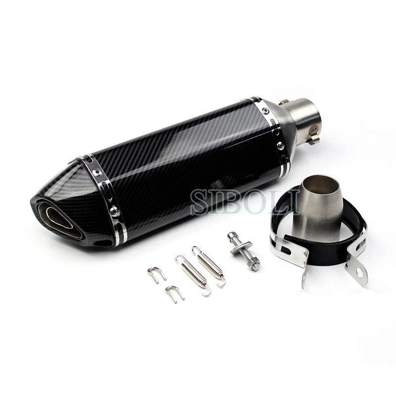 51mm Motorcycle Ak Exhaust Muffler escape moto With db killer pitbike nmax crf 230 aerox For Yamahaa Kawasakii Hondaa