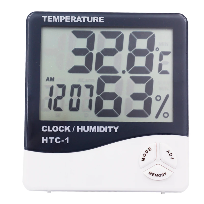 Orologio meteorologico intelligente termometro LCD igrometro previsioni meteo orologio sveglia calendario retroilluminazione ad attivazione vocale