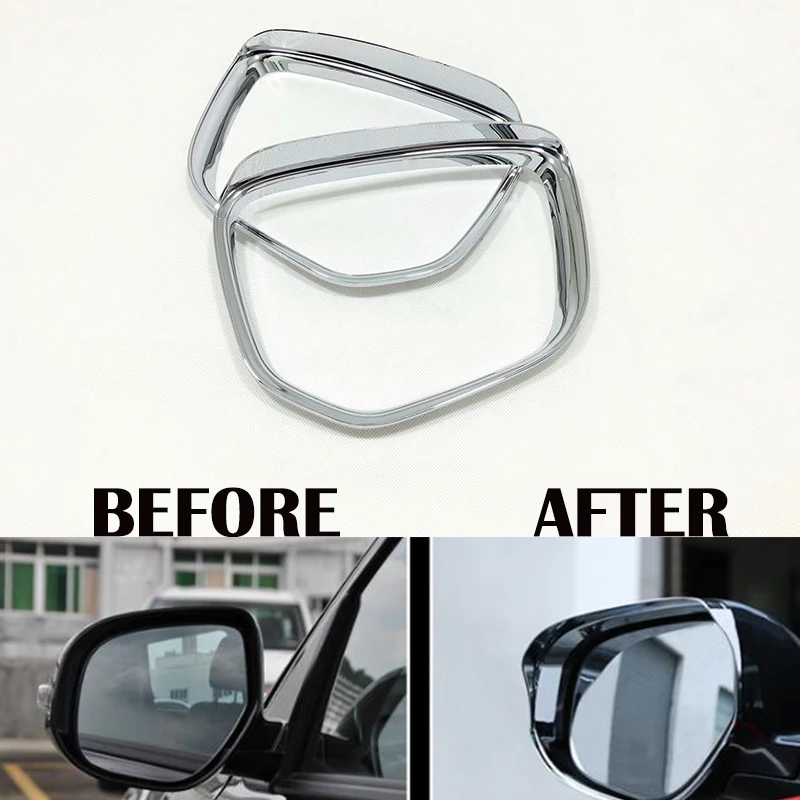 

For Mitsubishi Eclipse Cross 2018 2019 ABS Chromed Plastic Car Side Door Rearview Mirror Block Rain Eyebrow Cover Trims