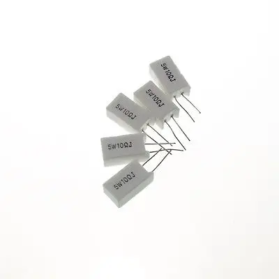 10 Pcs 5W 10 Ohm 5% Watt Ceramic Cement Power Resistor