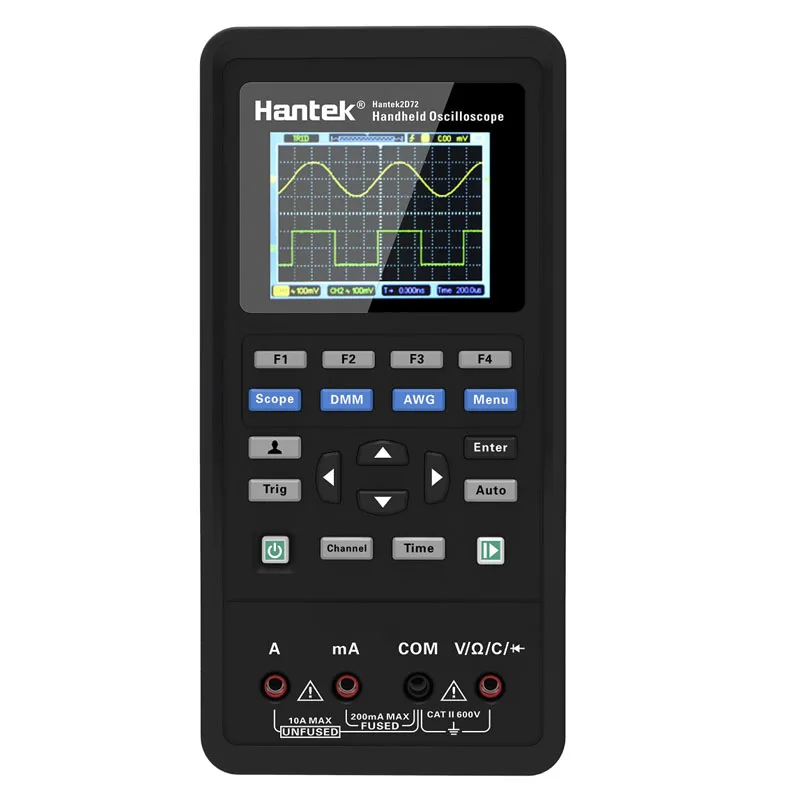 Hantek 2D42/2D72  3in1 Digital Oscilloscope Multimeter USB Portable 2 Channel 40mhz 70mhz Multifunction Osciloscope