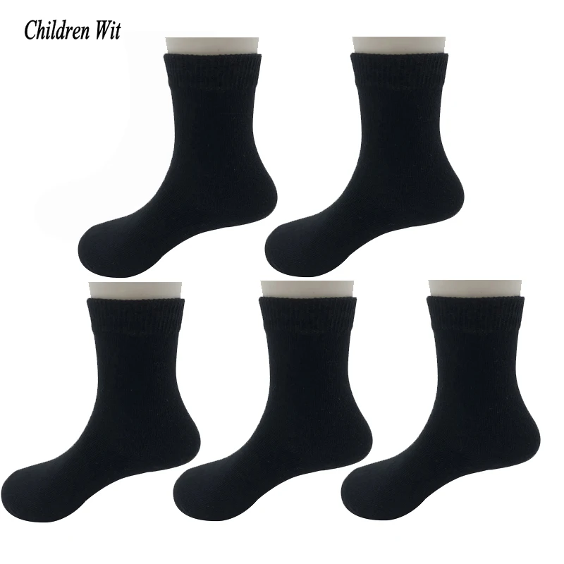 

Children Wit Autumn Winter 1-10 Year Boys Socks Candy-Colored High Quality Cotton Student Socks 5 Pairs Kids Socks