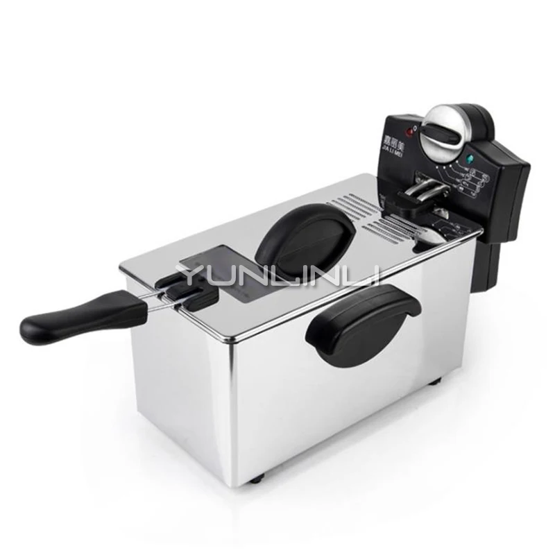 Hot Sell Electric Deep Fryer Single-tank Stainless Steel Frying Cooker Frying Oven for Household Commercial