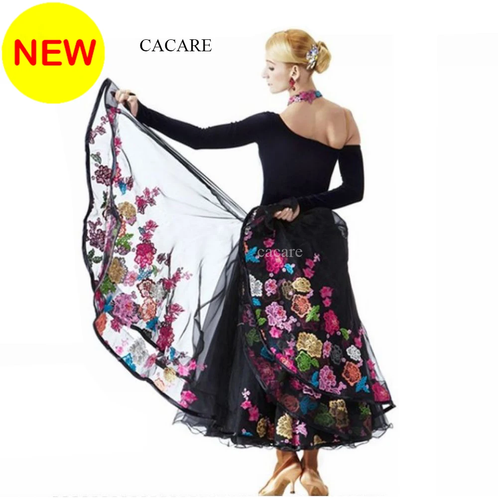 

CACARE Ballroom Dance Formal Dresses Long Woman Clothing Female Standard Dance Wear Costume Waltz Dress Modern D0254 Customize