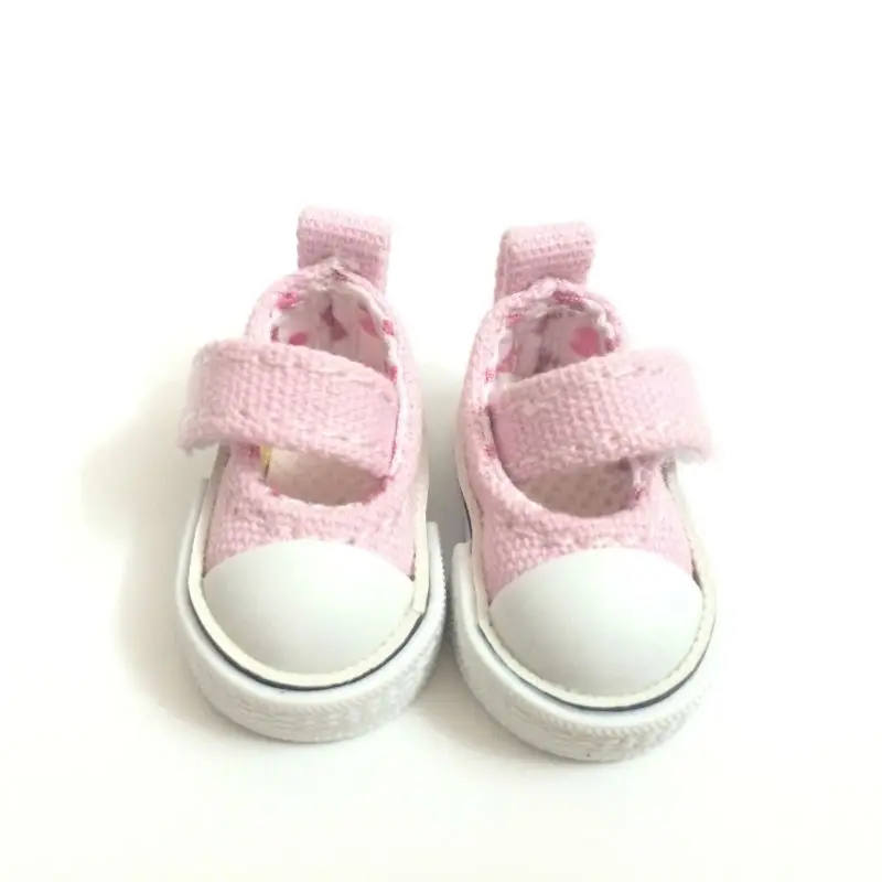 

1/8 BJD Doll Shoes Casual Canvas Shoes for Dolls,3.5CM Sneaker Shoes Mini Doll Boots Dolls Accessories 12 Pair/Lot