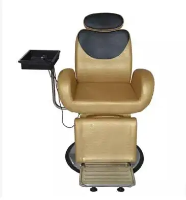 Electric can be put down lift haircut chair. Hairdressing chair..