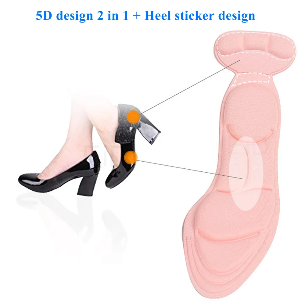 5D Weichen Schwamm Hohe Ferse Protector Einlegesohlen Pad männer massage sohle sho frauen Einsätze Heel Post Zurück Anti-slip für Hohe Ferse Schuh