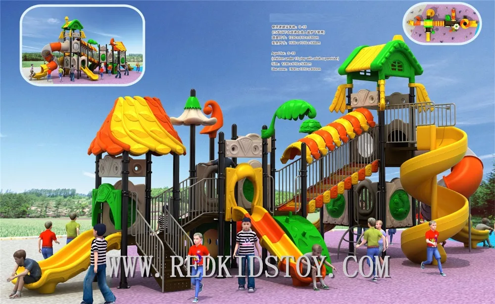 Exported to US Door to Door Service TUV Approved Outdoor Park Play Equipment 2016HZ-J004