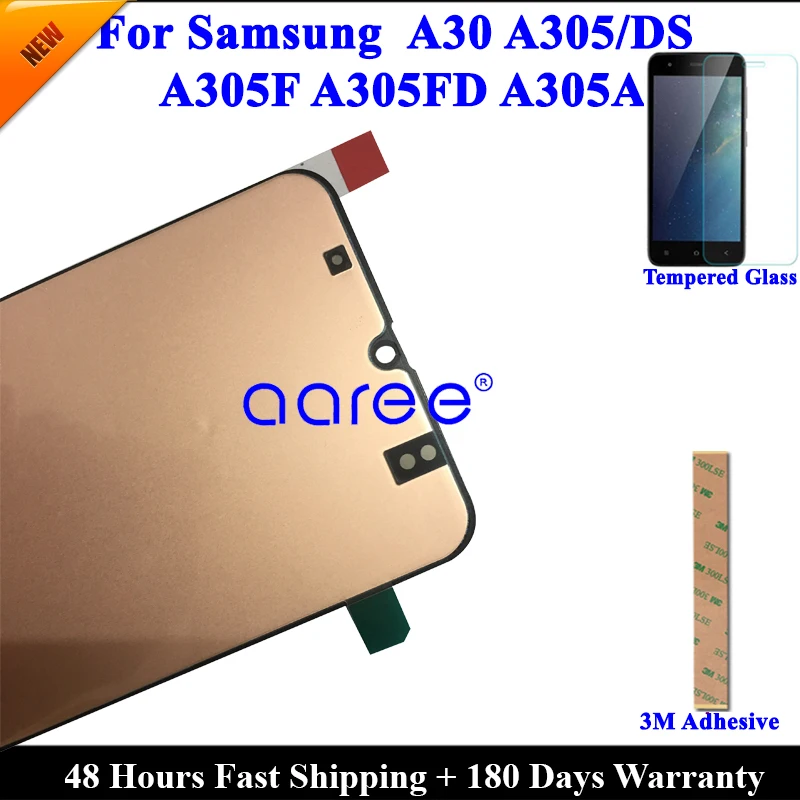 Imagem -05 - Tela Sensível ao Toque Lcd Amoled para Samsung A30 A305 A302023 A305f