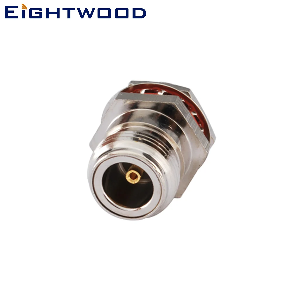 Eightwood 5PCS SMA to N RF Coaxial Adapter SMA Jack Female to N Jack Female Connector Bulkhead O-ring Straight