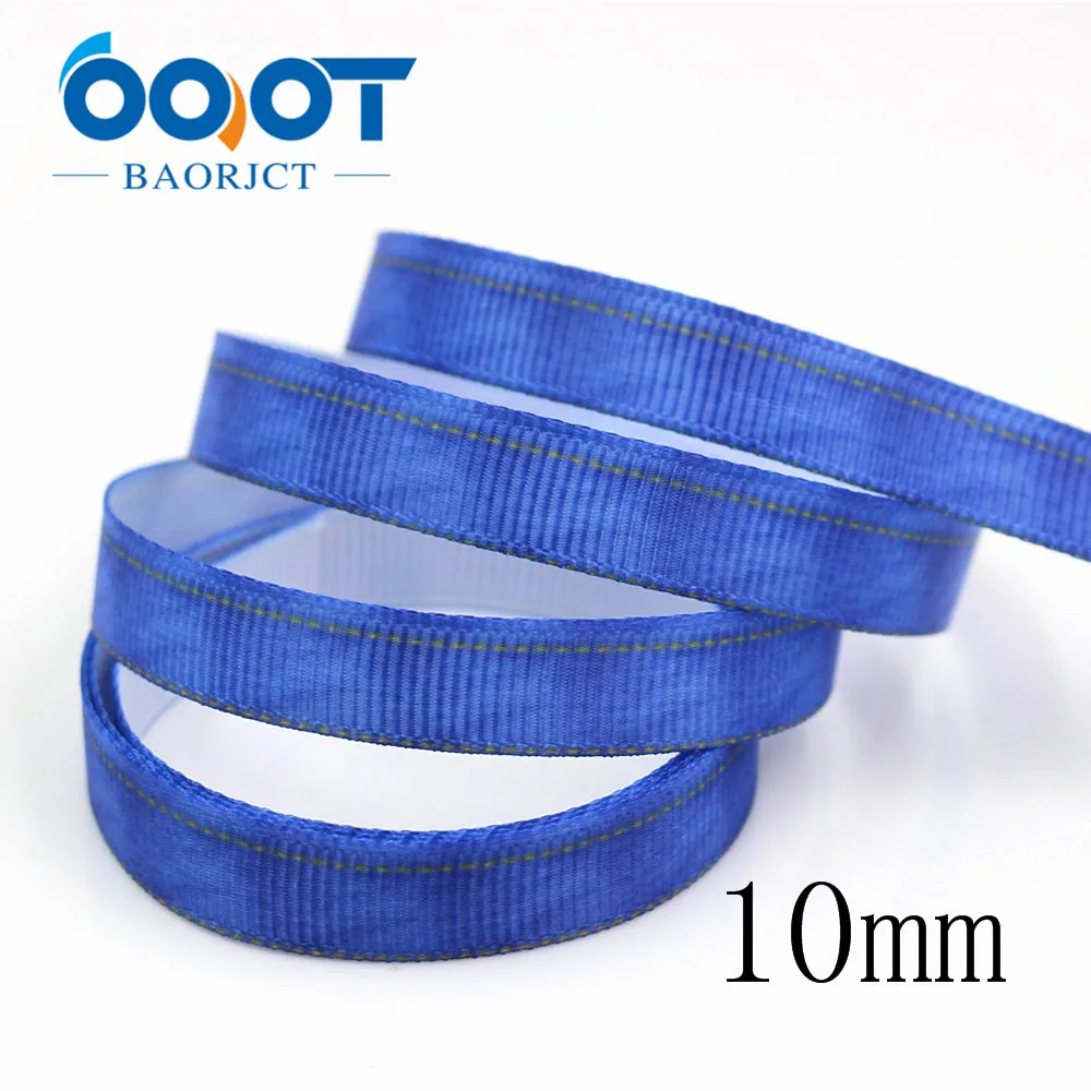 OOOT BAORJCT G-18524-294,10 yard 25/38 mm jeans series Printed grosgrain ribbons,DIY Hair accessories Material wedding gift wrap