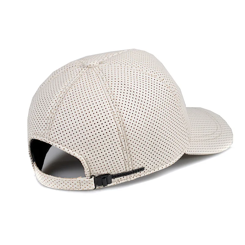 RY991 Winter New Woman Real Leather Cool Baseball Caps Men Small Dots Suede Hip-Hop White/Pink/Red Thin Hats Dad Truck Gorras