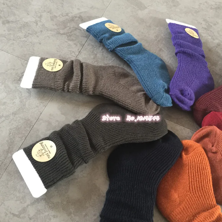 One Pairs 2-4Y 4-6Y Fashion Kids Boy and Girl Winter Slouch Socks Children Thick Warm Cotton Socks Baby Sock Solid Color Unisex