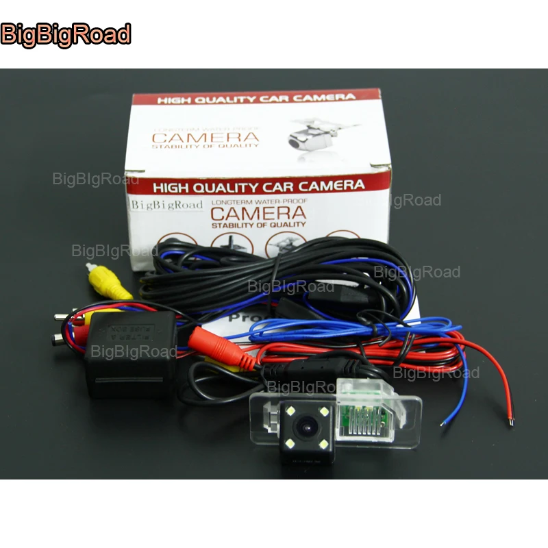 BigBigRoad Car Rear View Reversing Backup Camera With Filter / Power Relay For BMW 3 GT F30 F31 F34 2014 2015 X6 / X5 / X4