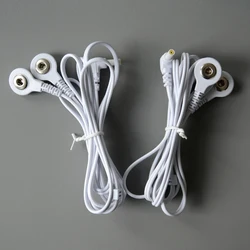 Conector de repuesto de cables de electrodo, accesorio de 2,35mm, broche de 3,5mm para unidad TENS/EMS, 2 unidades