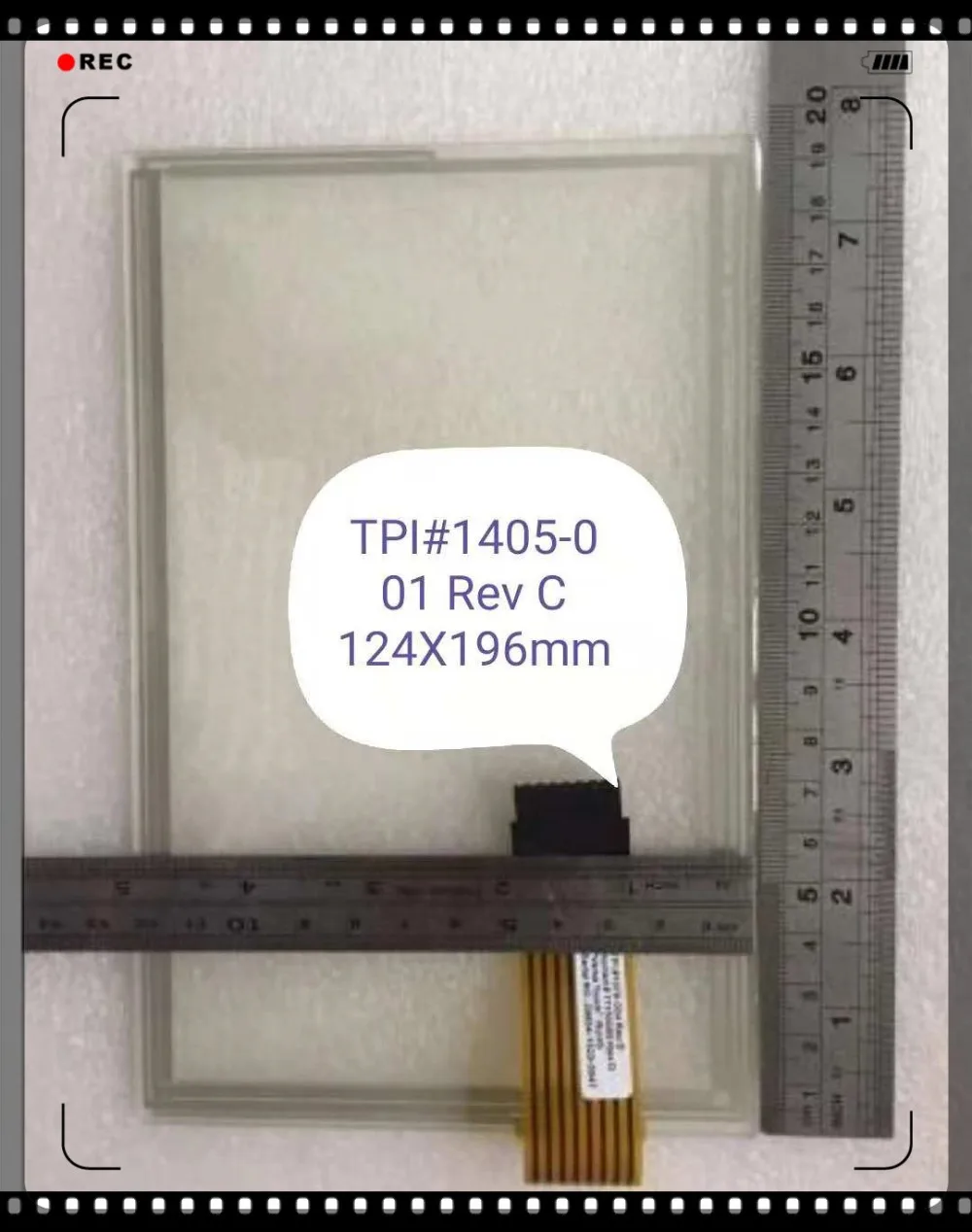 20Pcs Nieuwe Touch Panel Voor Tpi #1405-001 Rev C Trimble # 83651-xx-sp Reva Onderhoud Touch Panel 196*124Mm