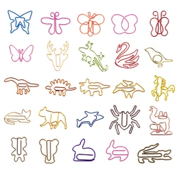 15 clips de papel de formas diferentes de metal, Clips de papel Kawaii, papelería Kawaii, Clips de papelería de oficina, Clip de Metal lindo