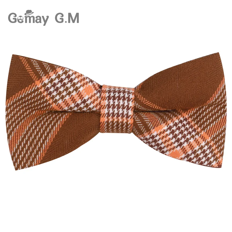 Nam Bowtie Cổ Điển Cotton Phối Nơ Dành Cho Nam Nơ Trưởng Thành Kẻ Sọc Dây Thắt Nơ Cho Kinh Doanh Cưới Cravats