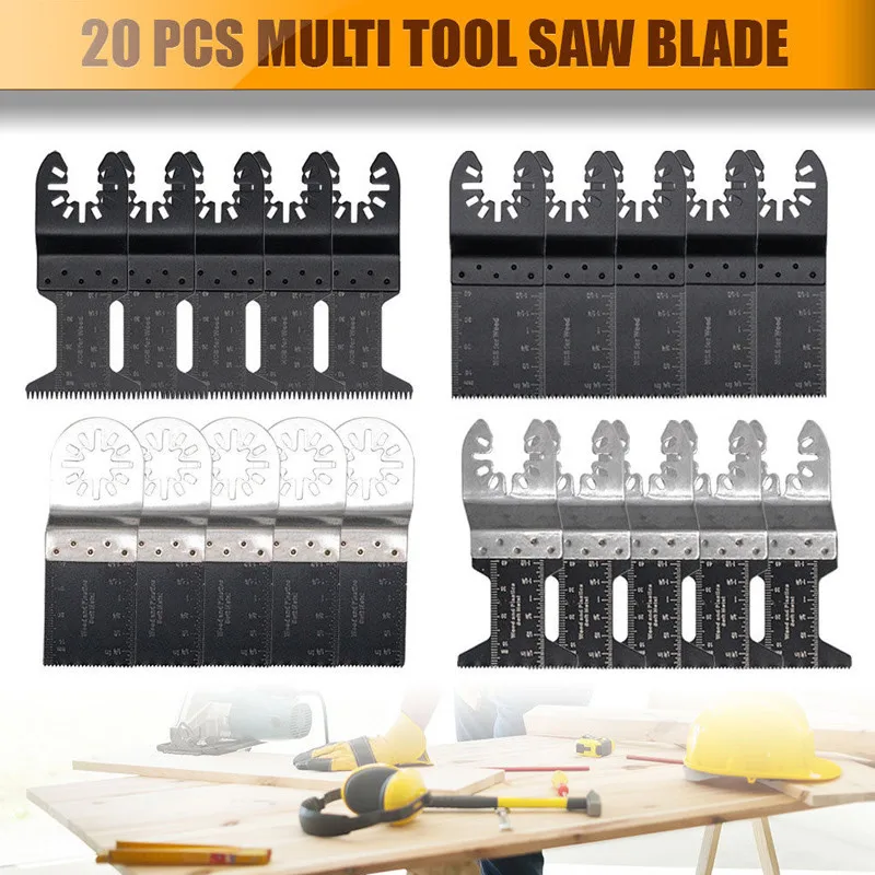 20Pcs Multitool Saw Blade Oscillating Blade Multi Tool Circular Saw Blades For Fein Bosch Multimaster Makita Bosch Wood Cutting