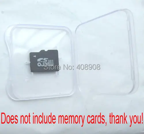 100 Pcs/lot  PP Plastic TF 1GB 2GB 4GB 8GB Micro SD Memory Card Cases Box