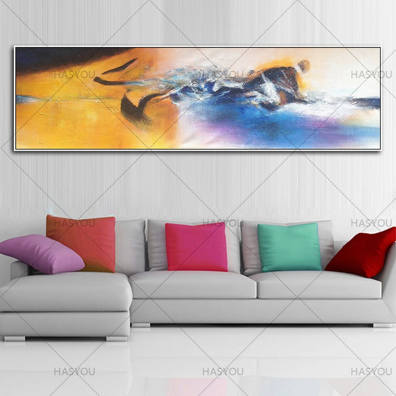 

Hand Painted Modern Oil Painting On Canvas 1 Panel Arts Sets Home Abstract Wall Decor Picture for Living Room restaurant decor