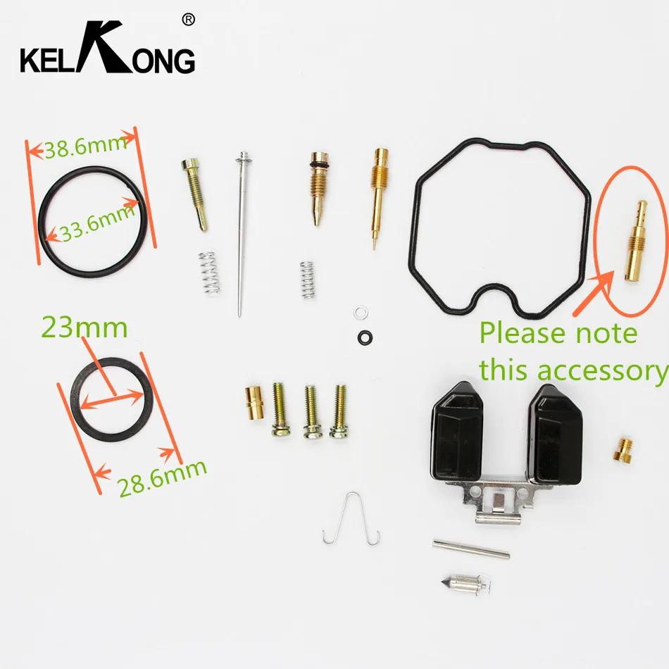 KELKONG Straddle Type Motorcycle Keihin Carburetor PZ 26/27/30 Repair Kits CG 125/150/250 Carb (normal configuration)