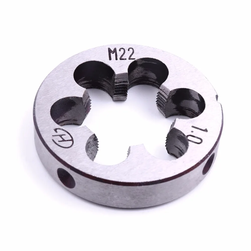 1PCS Top Quality Metric Right hand Die Brand New M22x1 Round Die for installing in DIE Wrench Inside diameter 1mm Hot Sale