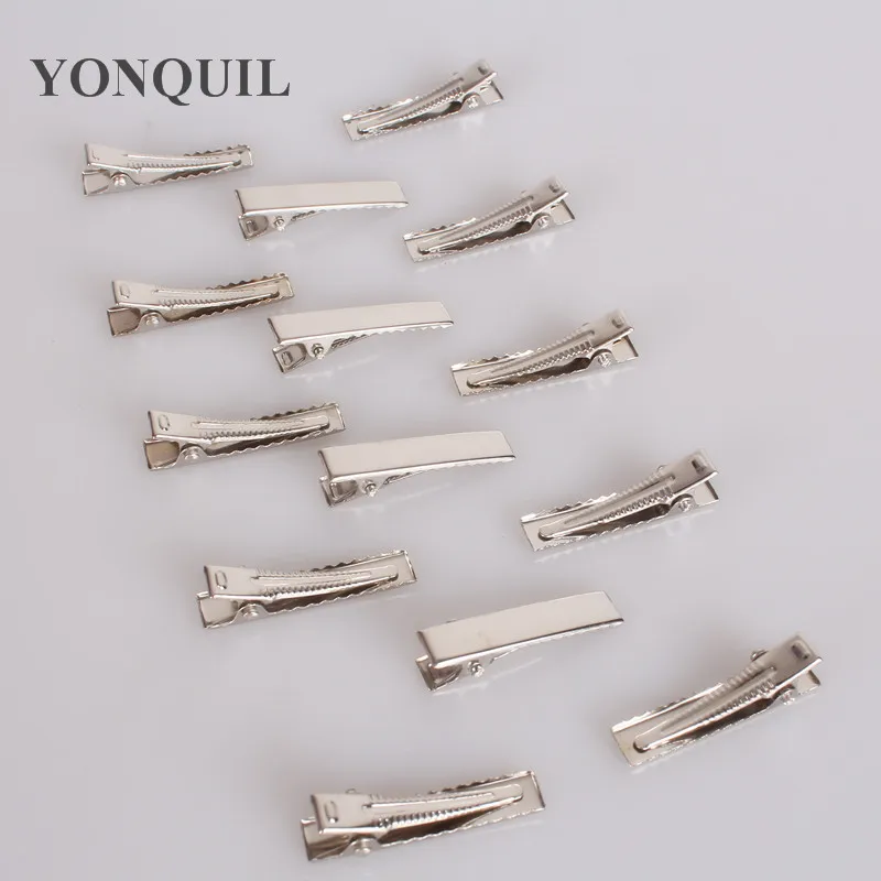 Alligator Clips 32Mm DIY Hairclips New Prong Barrettes Brooch Clips Finding Crocodile Clips for Hair Accessories 300PCS/LOT