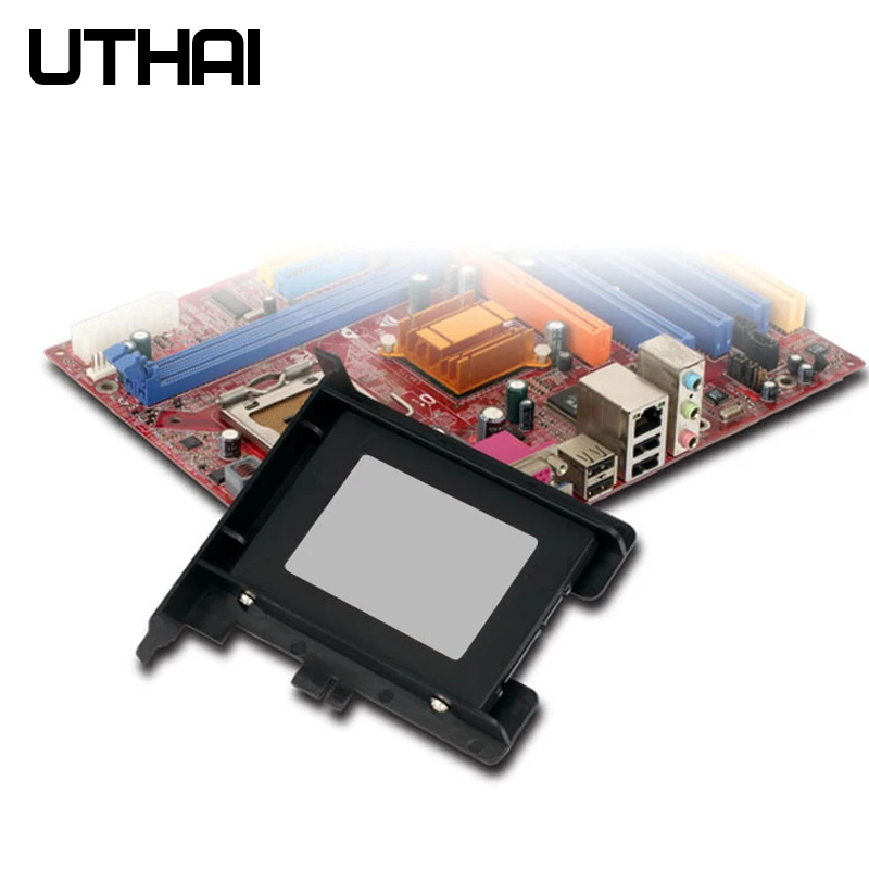 UTHAI G02 PCI Slot 2.5 Inch HDD/SSD  Mounting Bracket Hard Drive Adapter Chassis Rear Bracket Plastic