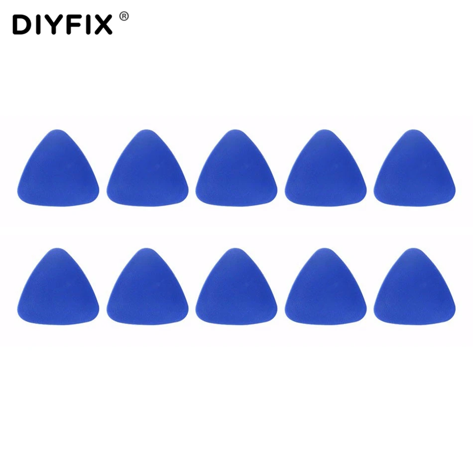 DIYFIX 10 PCS Phone Opening Tools Plastic Guitar Picks Pry Opener for iPhone iPad Tablet PC Disassemble Repair Tool Kit