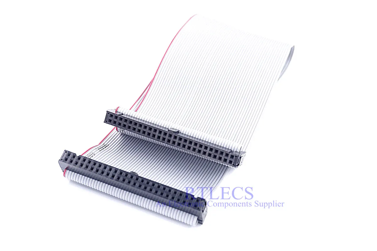 Imagem -06 - Fêmea para Fêmea Idc Cabo de Fita Plana de Montagem 2.54 Milímetros 10 14 16 20 26 34 40 50 60 64 Pin 50cm Idc Soquete da Extensão 100 Pcs