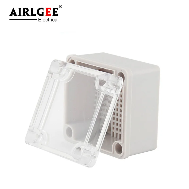 86*84*60mm outdoor transparent cover ABS plastic shell waterproof splash-proof junction box wire and cable threading cable box