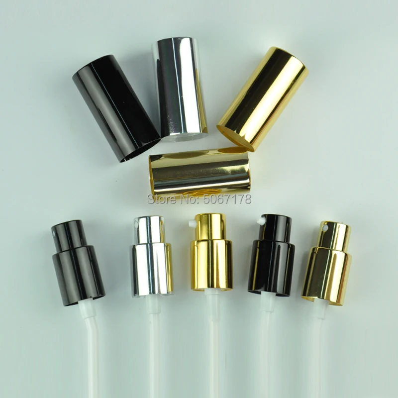 30/50pcs Gold/Silver Cosmetic Lotion Pump For Lotion Bottle,DIY Plastic Perfume Spray Nozzle Cap For Spray Essential Oil Bottle