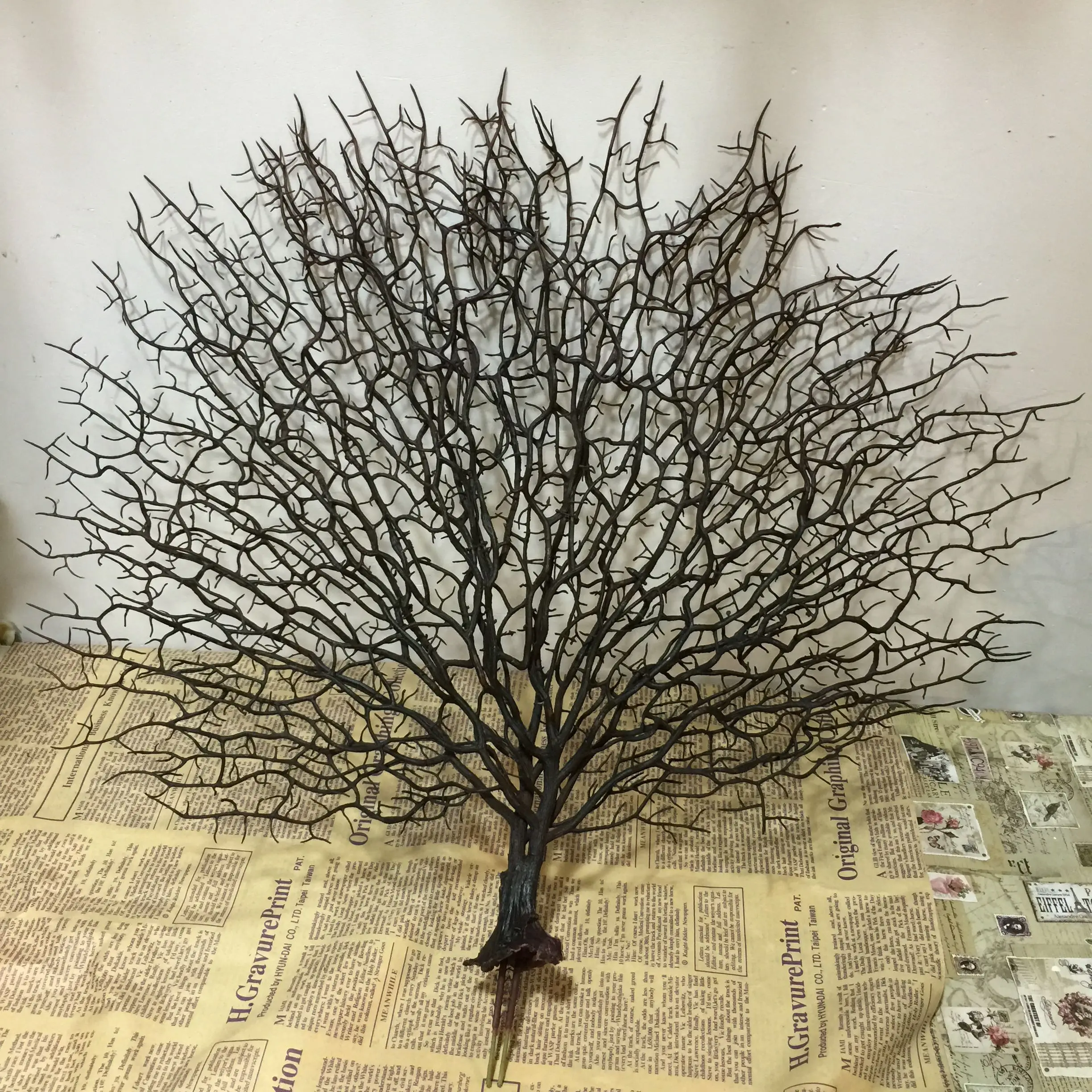 Artificial Peacock Coral Tree, Plastic, Artificial Flowers, Home Wedding, Decorative High Aquarium Landscaping, 45cm