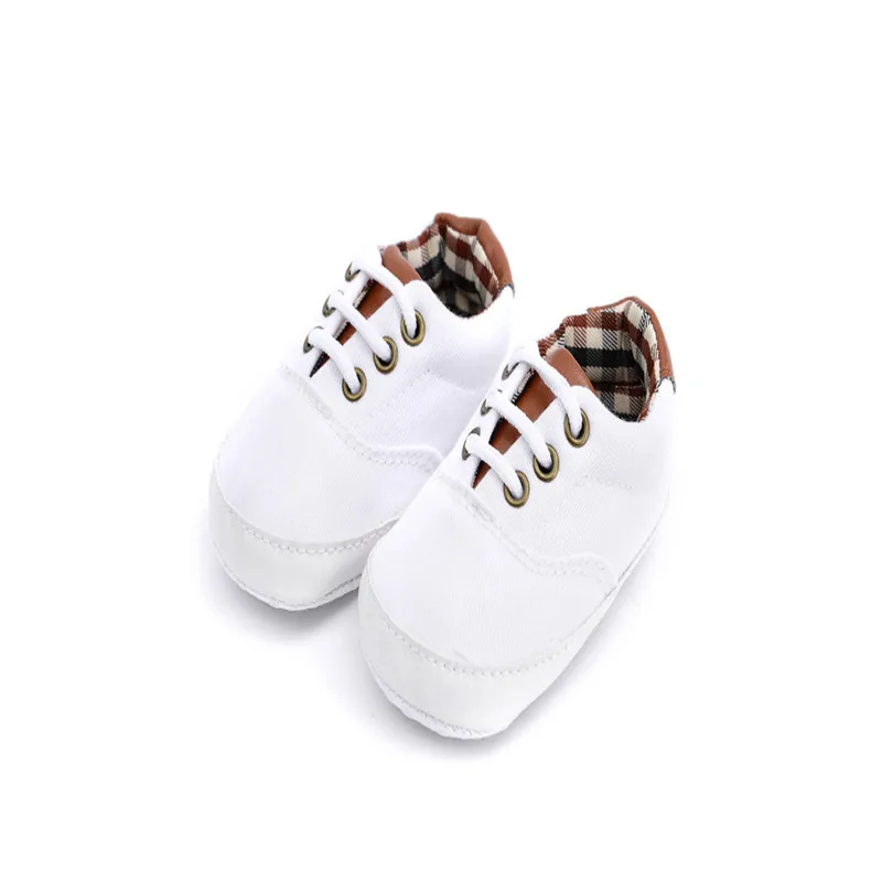 Pudcoco Newborn Baby Boys Shoes High Quality Soft Sole Pram Canvas Shoes Trainers Newborn to 18 Months Pleased