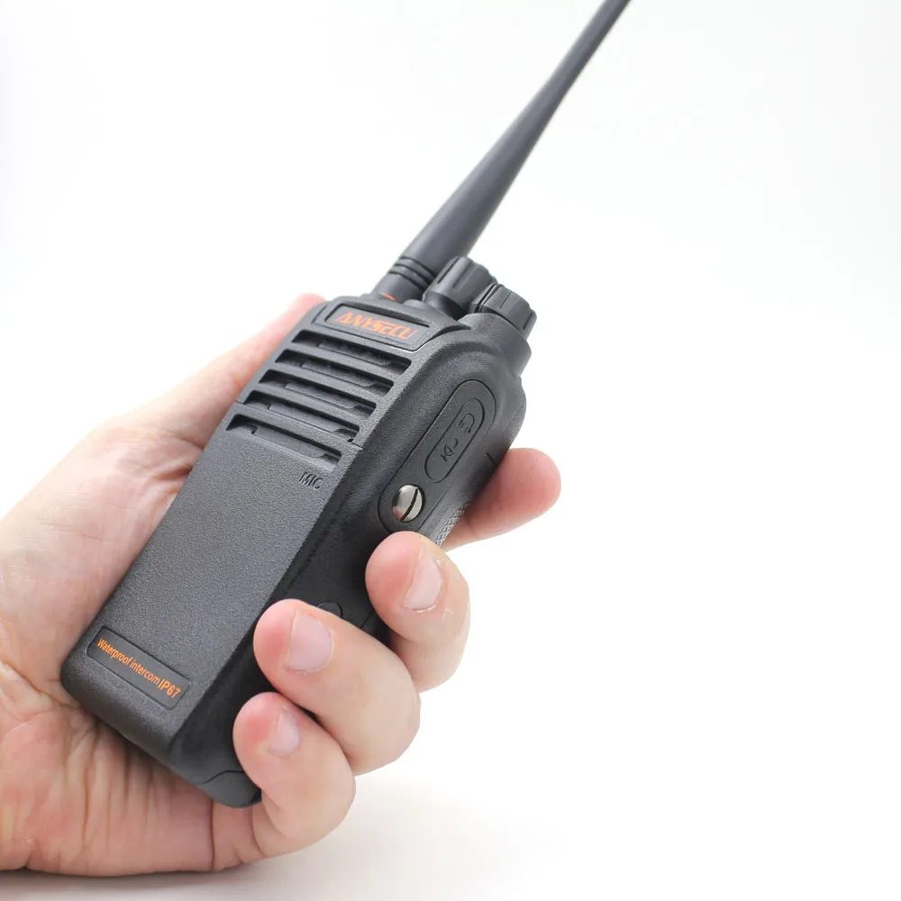 Imagem -04 - Rádio em Dois Sentidos da Frequência Ultraelevada Wp67400 Mhz do Rádio Impermeável Ip67 de Anysecu Walkie Talkie 470 com Rádio do Presunto da Bateria de 2800 Mah