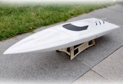 TFL 1111 Rocket Fiberglass Racing Boat/Brushless Electric Boat white with 2958 KV2881 Brushless Motor 70A ESC