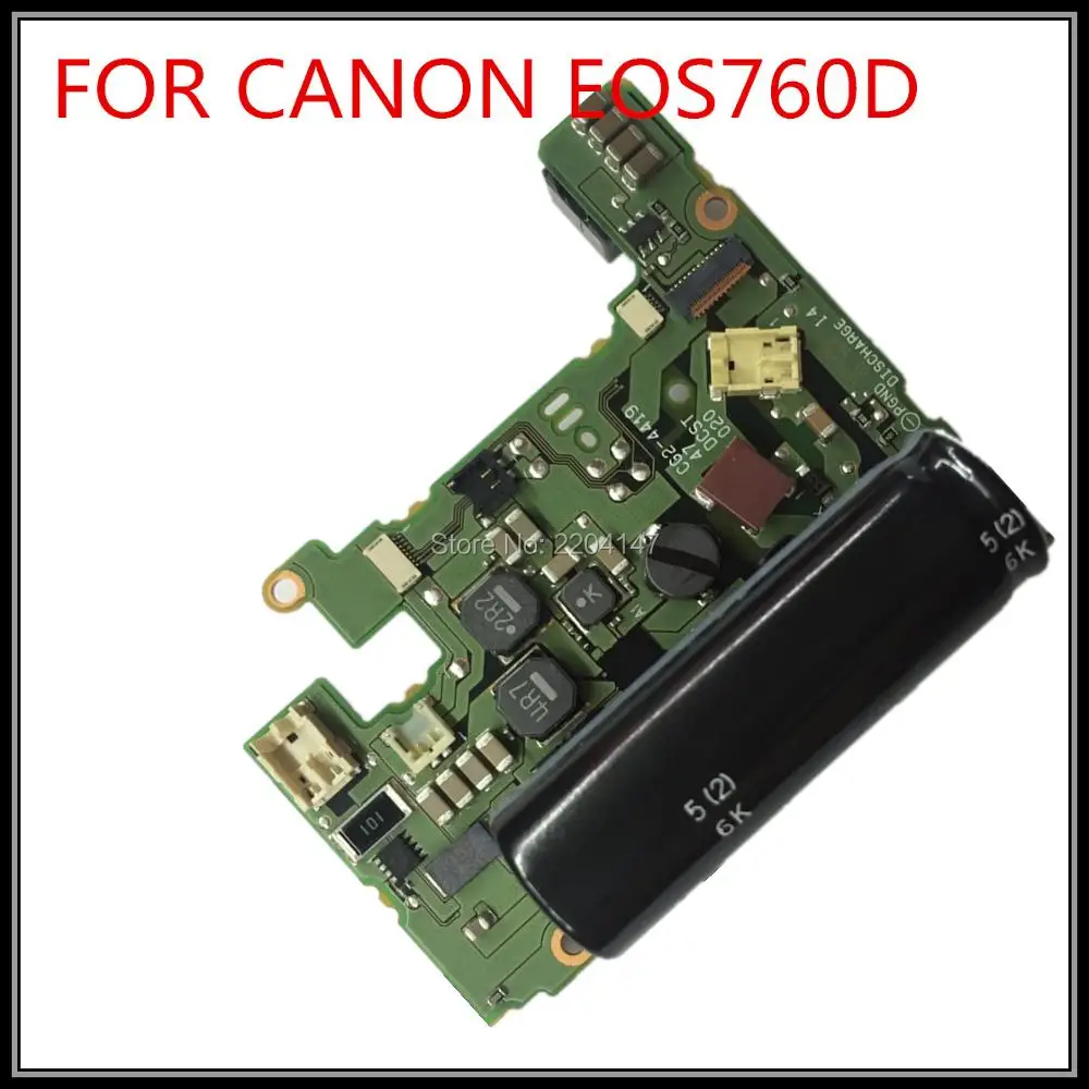 DC Power charge board/PCB Repair parts for Canon EOS 750D 760D ;Kiss X8i;Rebel T6i ;Kiss 8000D;Rebel T6S SLR