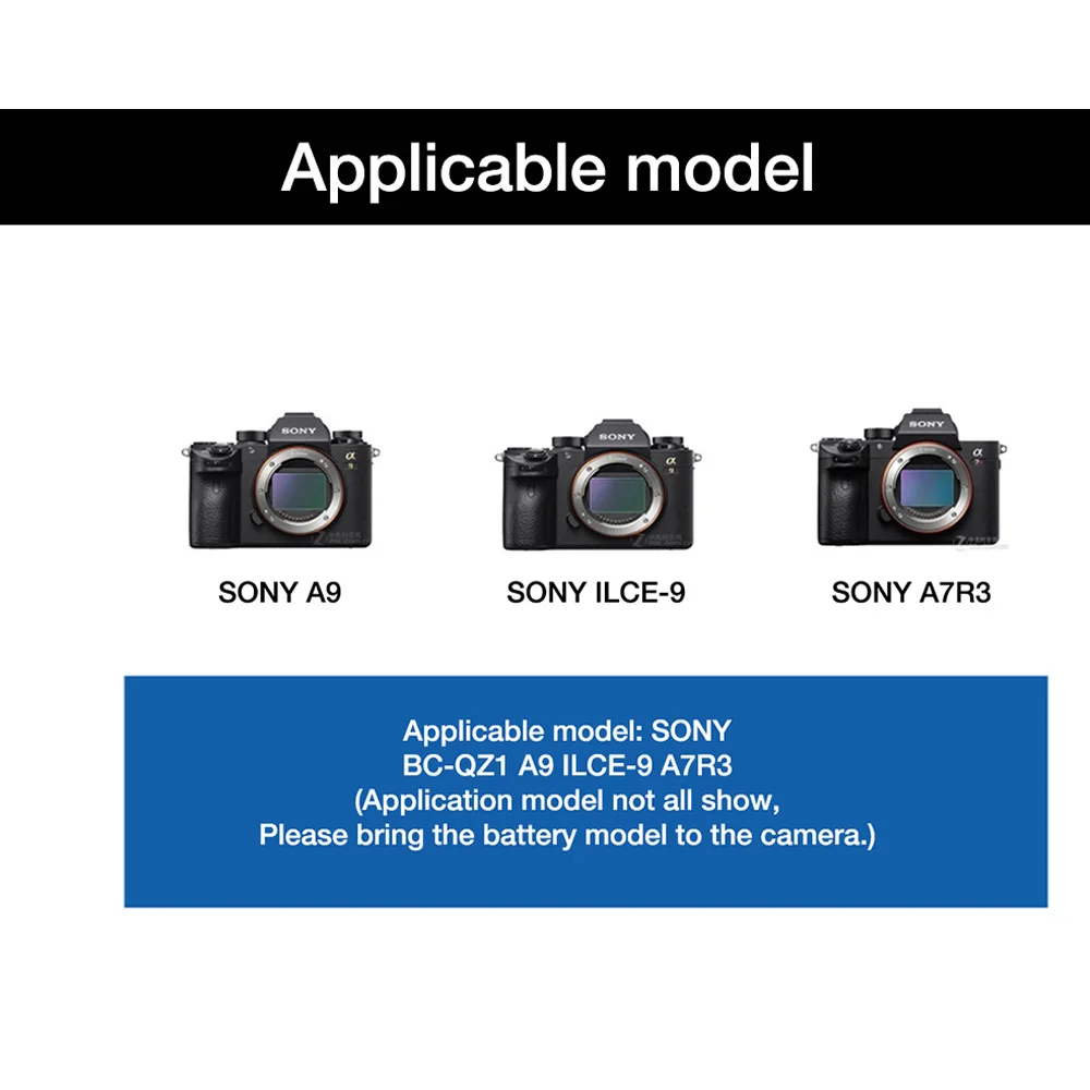 KingMa np fz100 battery NP-FZ100 battery 2000 mAh for SONY ILCE-9 A7m3 a7r3 A9 7RM3 micro single camera