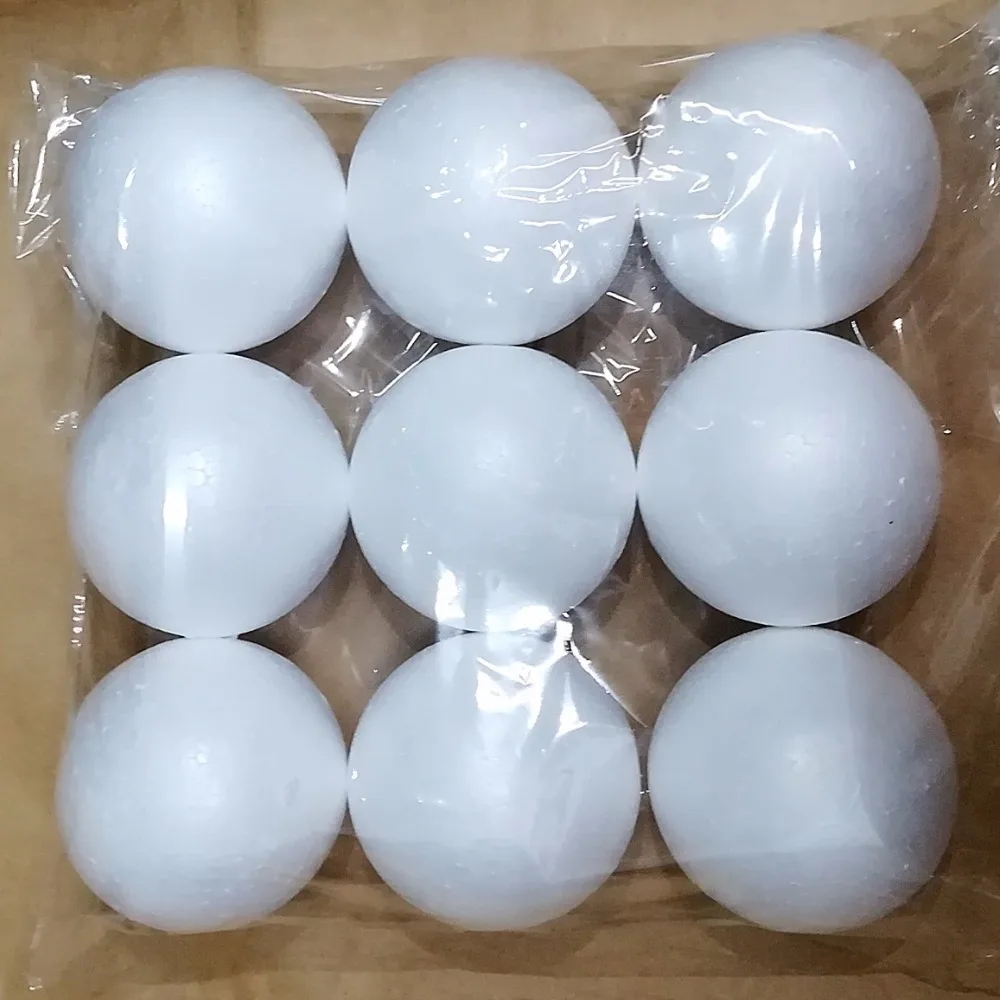 1/2/4/5/6/7/8/9/10/12/15/18/20cm white Modelling foam balls Polystyrene Styrofoam balls Christmas craft balls